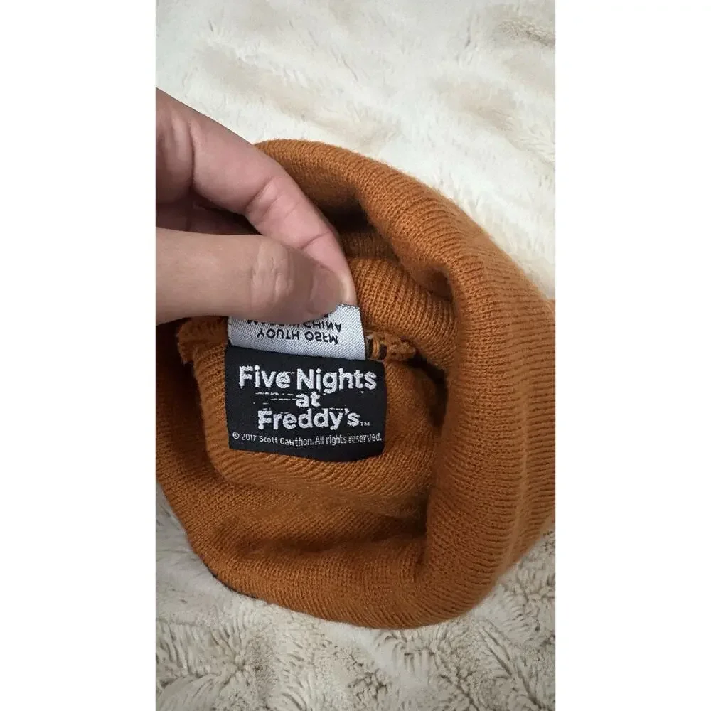 Five Nights at Freddy's Fazbear Beanie Hat Youth Brown Knit Cap